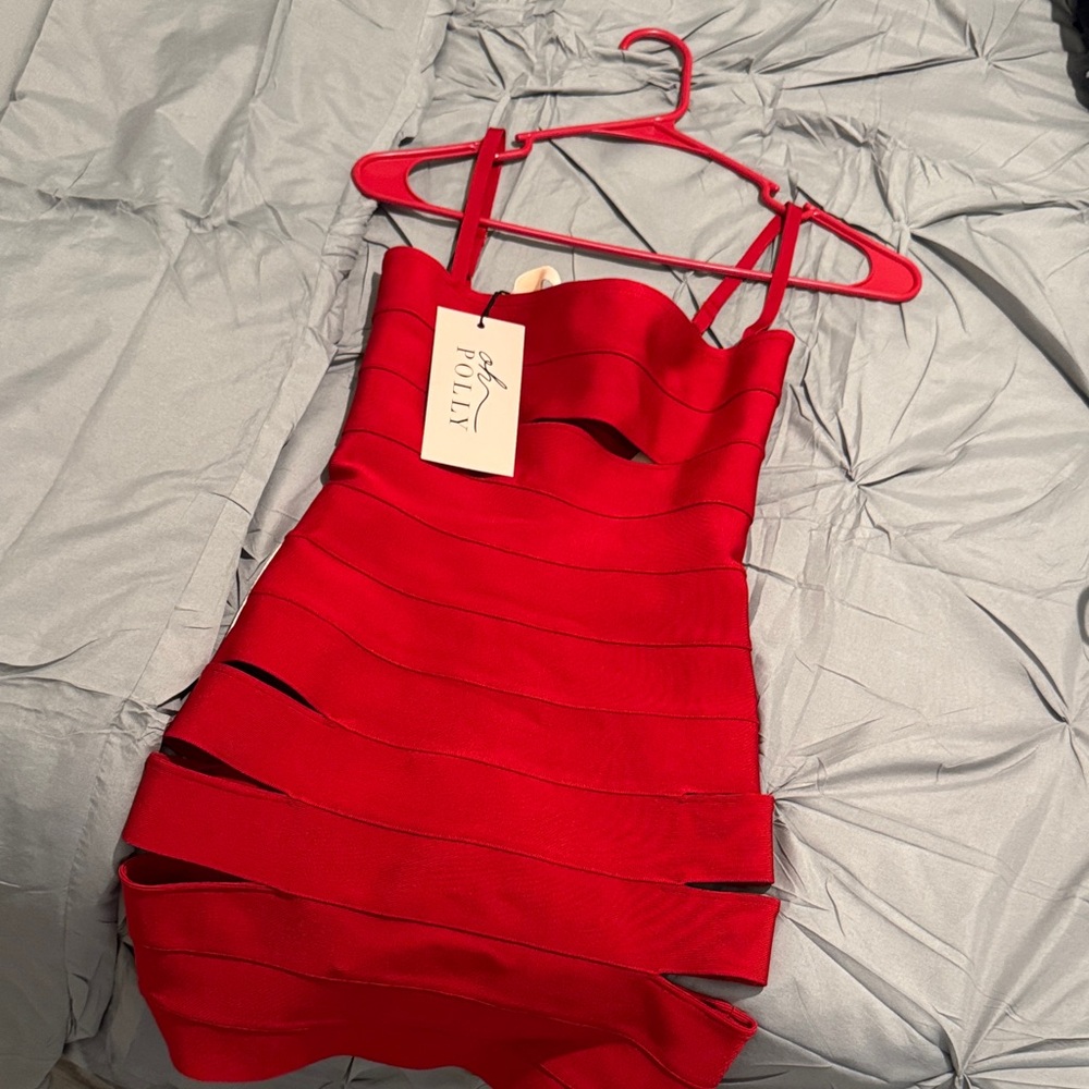 Oh Polly Striking Red Mini Dress